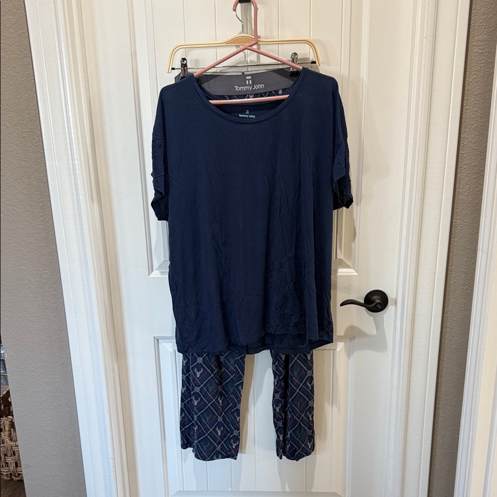 Tommy John Navy Blue Loungewear Set